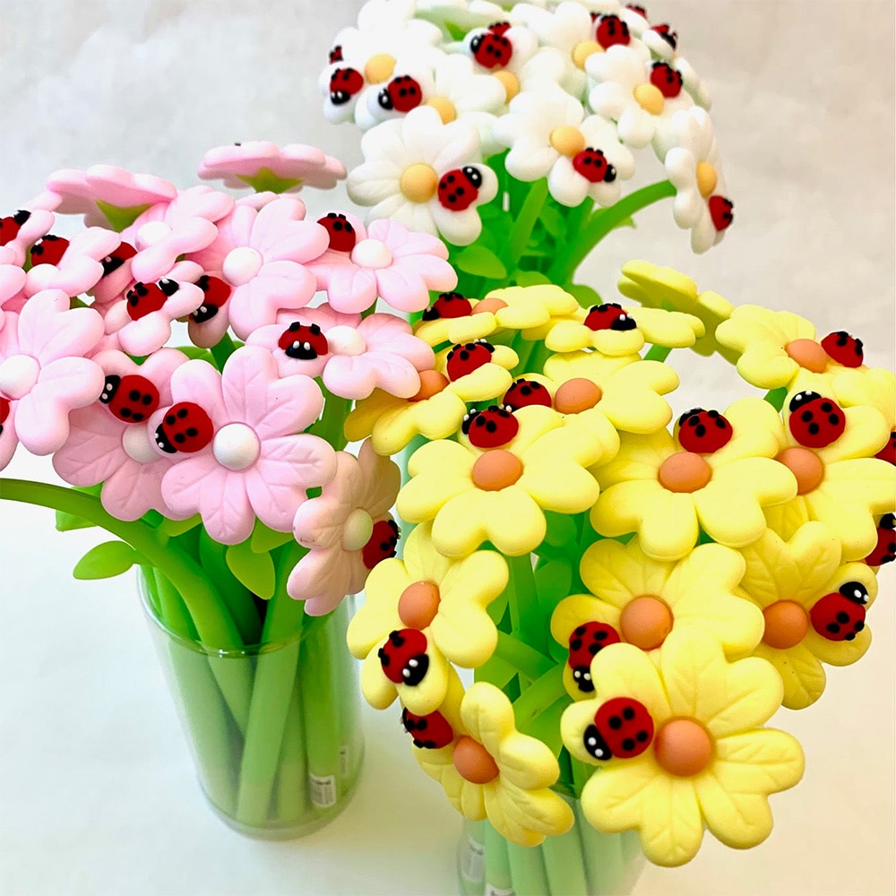 Iwako, Novelty, Gel, Pen, Beetle, Daisy